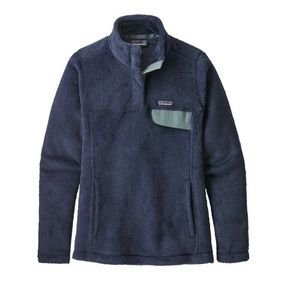 Patagonia Navy Pullover Sherpa Fleece
